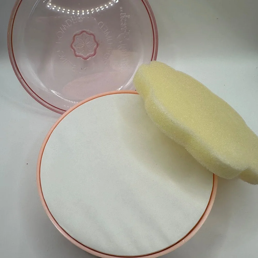 Vtg New Spring Fresh Perfumed Dusting Powder Pink Case & Puff Delagar Sealed